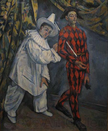 Paul Cezanne Pierot and Harlequin Norge oil painting art